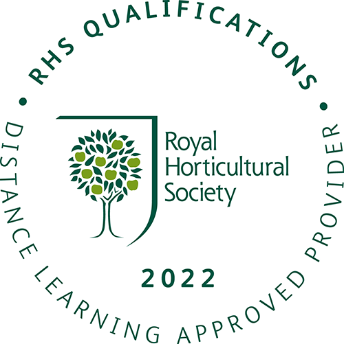 RHS Qualification Distance Learning Approved Provider and RHS Logo of a tree